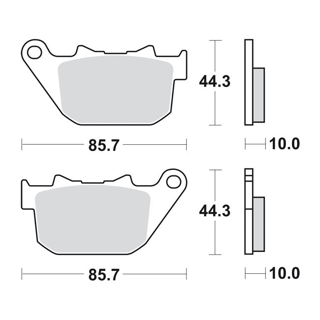 Sbs Brake Pad Sbs 808 Hls Brake Pads Sbs