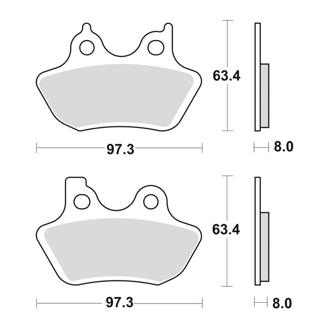 Sbs Brake Pads Sbs 826 H.Ls Brake Pads Sbs