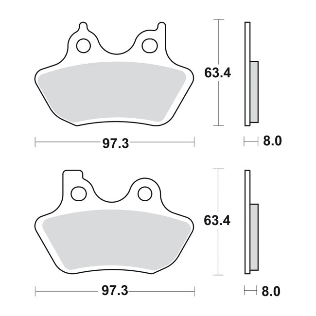 Sbs Brake Pad Sbs 826 Hf Brake Pads Sbs