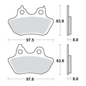 SBS brake pads, street ceramic BRAKE PADS Sbs
