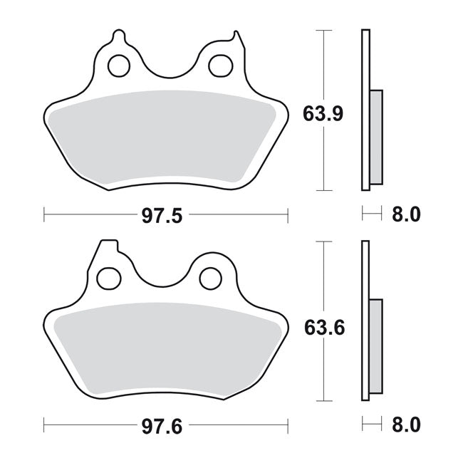 SBS brake pads, street ceramic BRAKE PADS Sbs