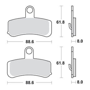 Sbs Brake Pad Sbs H/D 853 Hs Brake Pads Sbs