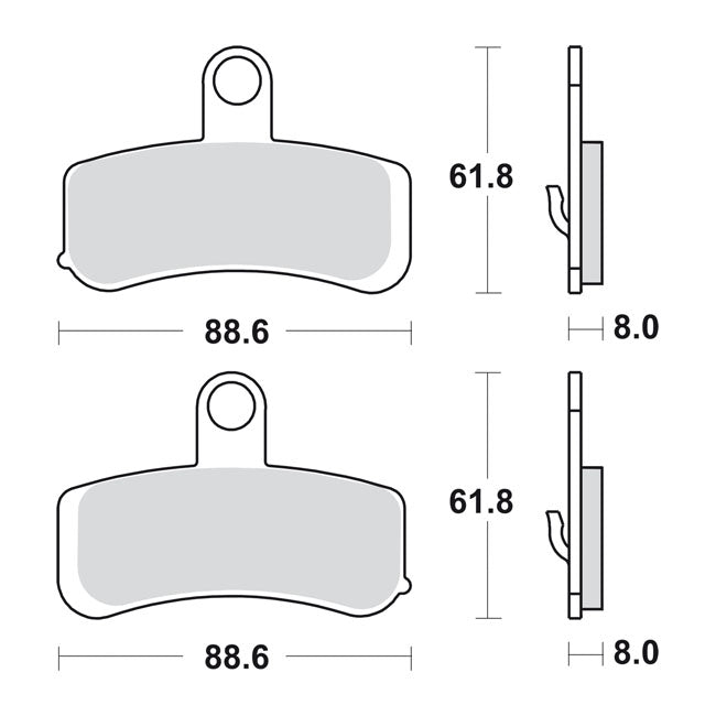 Sbs Brake Pad Sbs H/D 853 Hs Brake Pads Sbs