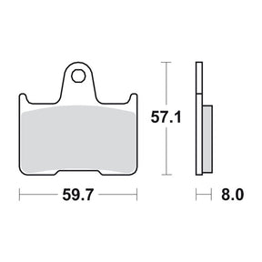 Sbs Brake Pad Ceramic Street Brake Pads Sbs