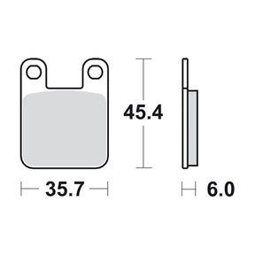 SBS brake pads, street ceramic BRAKE PADS Sbs