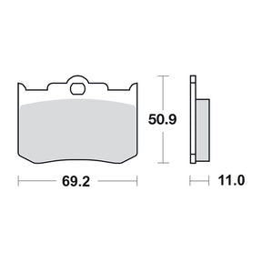SBS brake pads, street ceramic BRAKE PADS Sbs