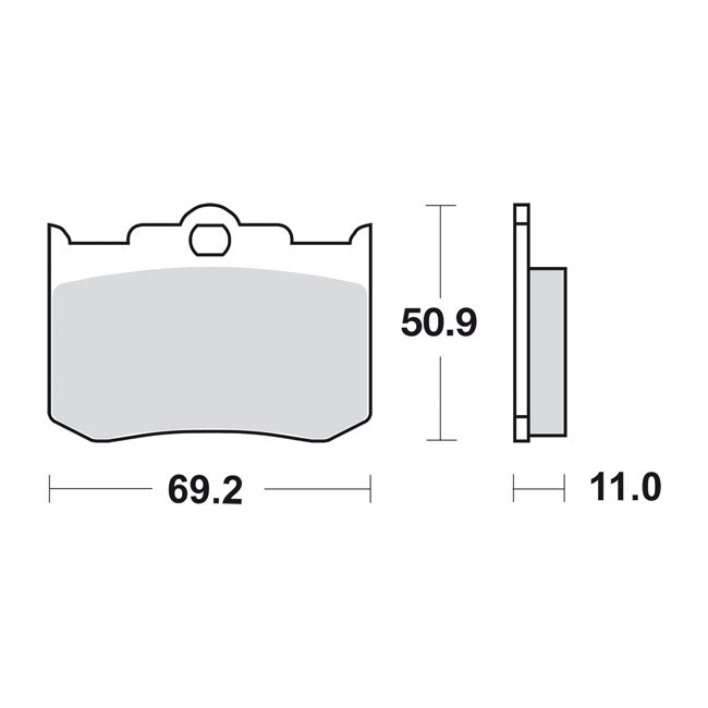 SBS brake pads, street ceramic BRAKE PADS Sbs