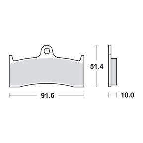 SBS brake pads, street ceramic BRAKE PADS Sbs