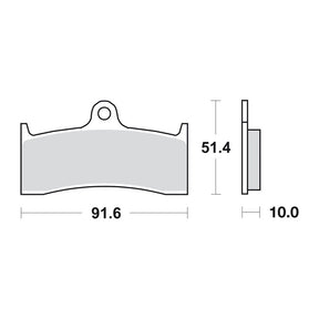 SBS brake pads street excel sintered BRAKE PADS Sbs