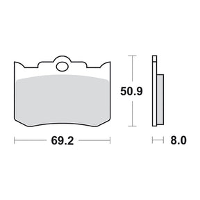 SBS brake pads street excel sintered BRAKE PADS Sbs
