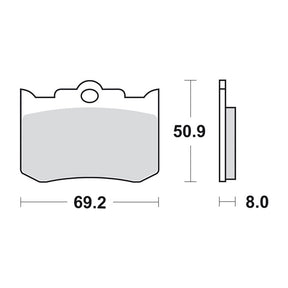 SBS brake pads, street ceramic BRAKE PADS Sbs
