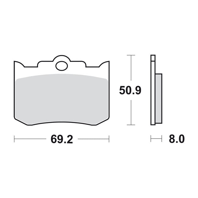 SBS brake pads, street ceramic BRAKE PADS Sbs