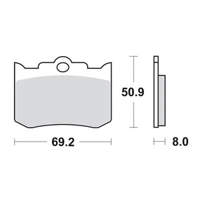 SBS brake pads street carbon tech BRAKE PADS Sbs