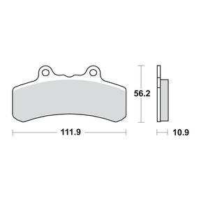 SBS brake pads, street ceramic BRAKE PADS Sbs