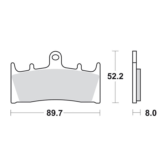 SBS brake pads street excel sintered BRAKE PADS Sbs