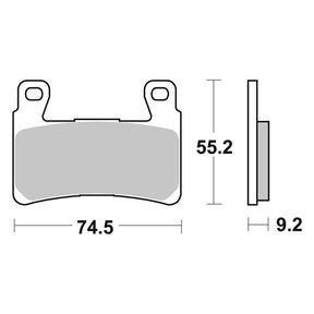 Sbs Brake Pad Sbs H/D 860 Hs Brake Pads Sbs