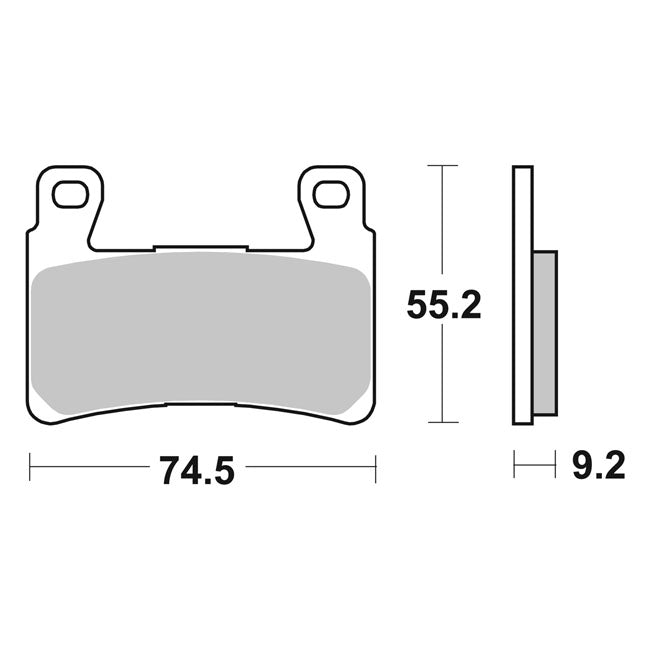 Sbs Brake Pad Sbs H/D 860 Hs Brake Pads Sbs