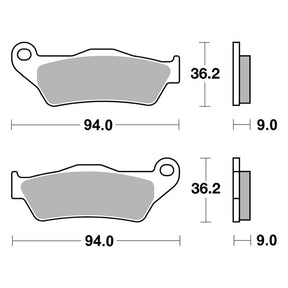 SBS, brake pads. Street Carbon Tech (organic) BRAKE PADS Sbs