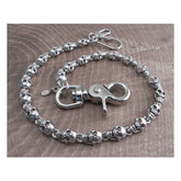 Amigaz Flat Skull Wallet Chain 16" Wallets Amigaz
