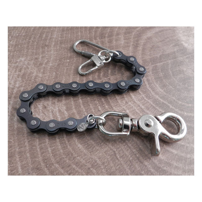 Amigaz Black Bike Chain Key Leash 8" Amigaz