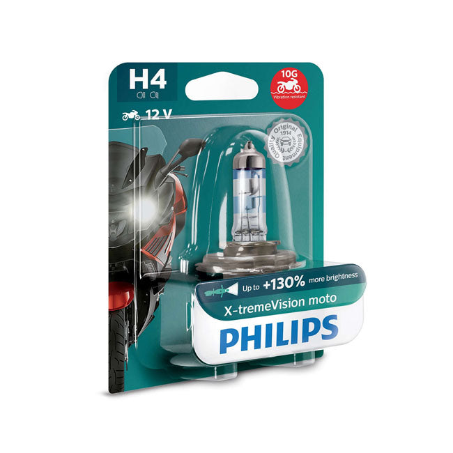 Philips X-TremeVision+ Moto headlamp bulb H4 BULBS Philips