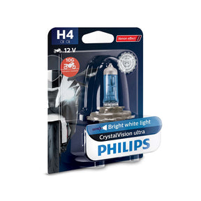 Philips CrystalVision Ultra Moto headlamp bulb H4 BULBS Philips