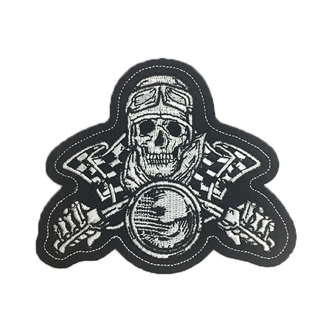 Vintage Skul Biker Mini Patch Patches Lethal Threat
