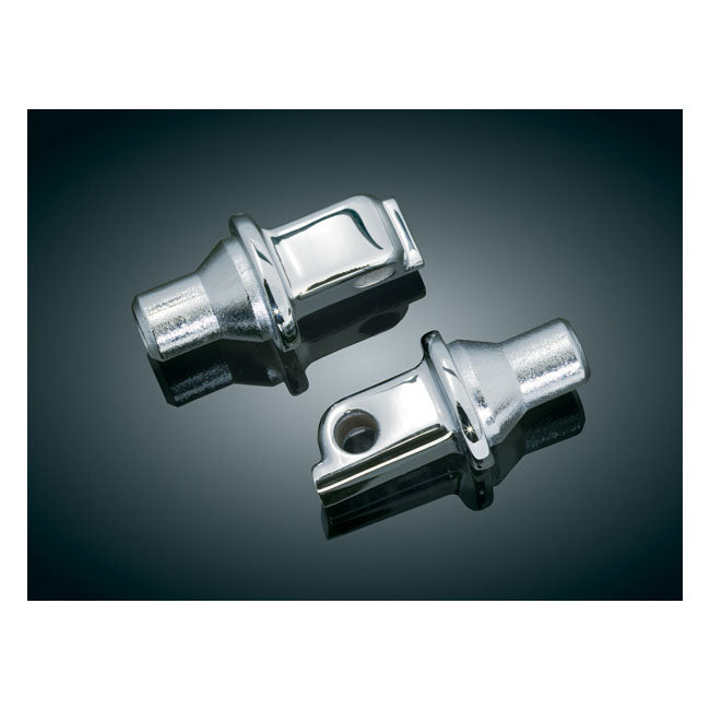 Kuryakyn, Tapered peg adapters rear chrome FOOTPEGS MOUNTS Kuryakyn