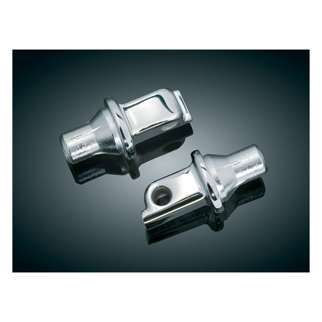 Kuryakyn, Tapered peg adapters rear chrome FOOTPEGS MOUNTS Kuryakyn