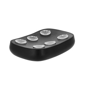 Mcs ''Lick & Stick'' Passenger Seat. Black Pillion Pads Mcs