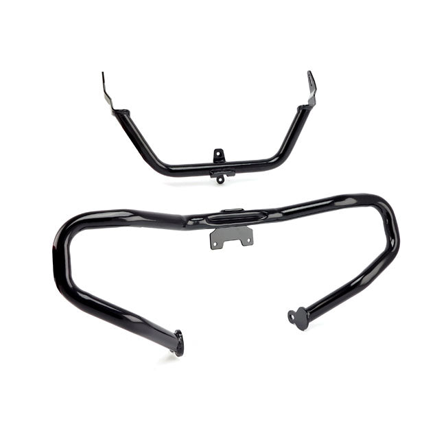 Front Engine Guard. Chopped, Black Engine Guards Mcs