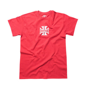 West Coast Choppers "Og Classic" T-Shirt - Red & White T-Shirt West Coast Choppers S