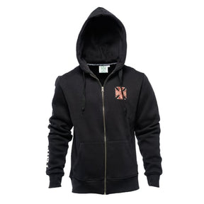WCC El Diablo Zip Hoodie, Black Hoodie West Coast Choppers