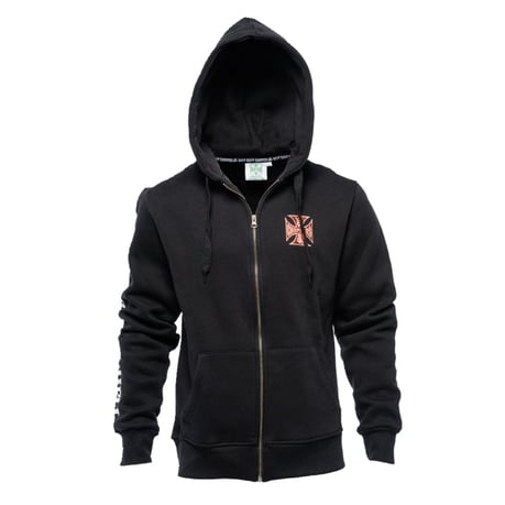 WCC El Diablo Zip Hoodie, Black Hoodie West Coast Choppers