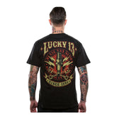 Lucky 13 Amped T Shirt Black Lucky 13