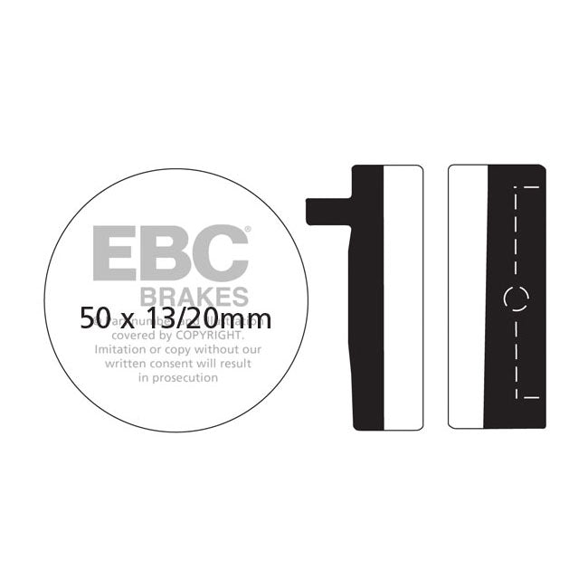 EBC Organic brake pads BRAKE PADS Ebc