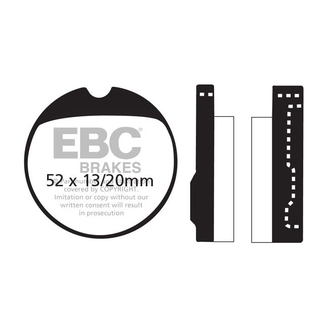 EBC Organic brake pads BRAKE PADS Ebc