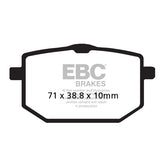 EBC Organic brake pads BRAKE PADS Ebc