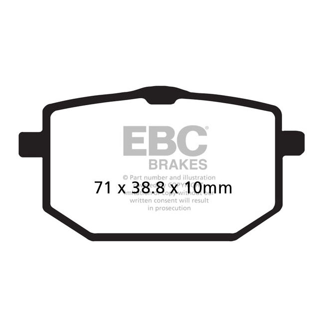 EBC Organic brake pads BRAKE PADS Ebc