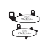 EBC Organic brake pads BRAKE PADS Ebc