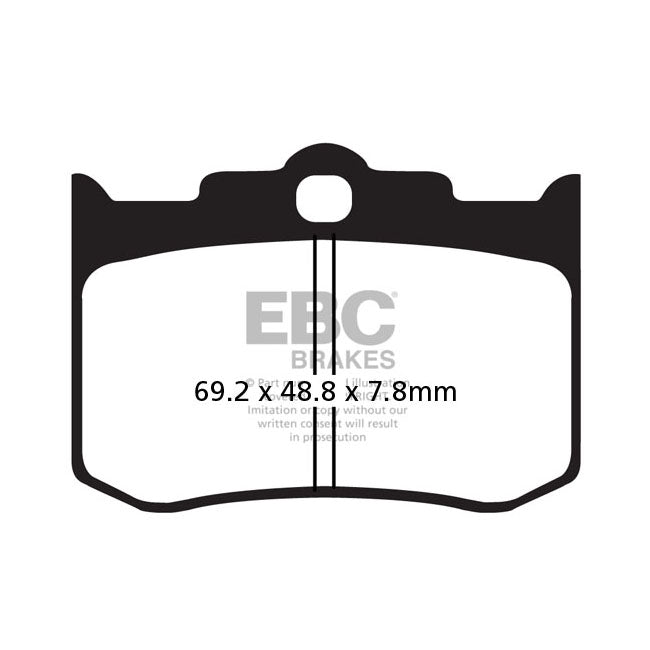 Ebc Brake Pad Vee Semisntrd Brake Pads Ebc