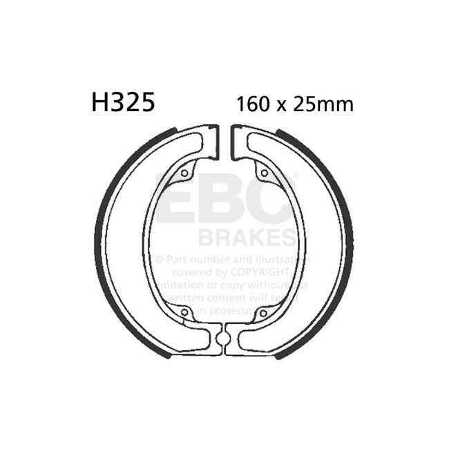 EBC plain brake shoes BRAKE SHOES AND LININGS Ebc