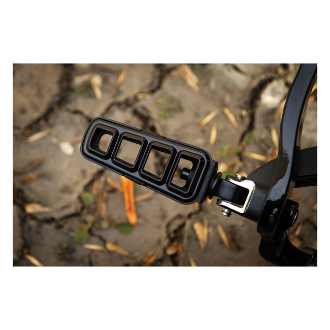 Kuryakyn, Splined footpeg adapters satin black FOOTPEGS MOUNTS Kuryakyn