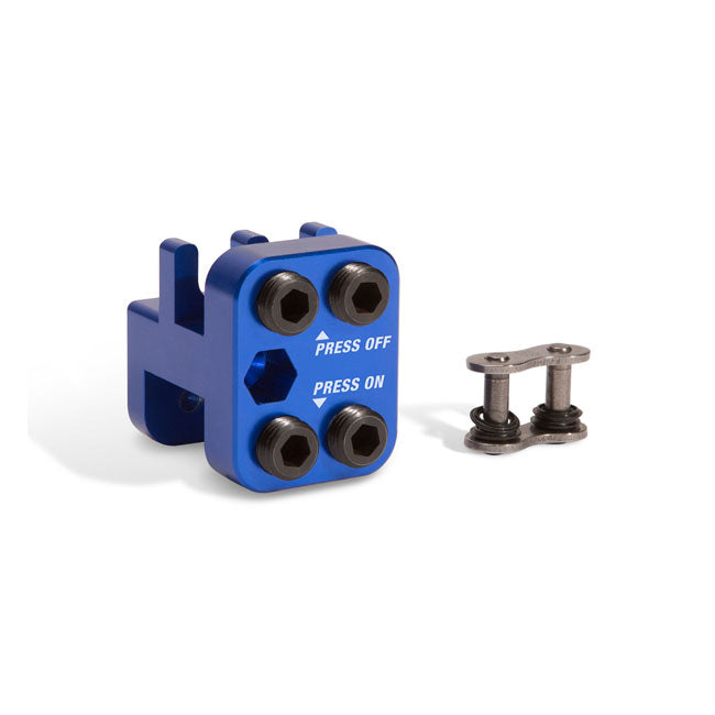 Motion Pro Clip Link Pressing Tool Blue/Black Aluminum Tools Chain Motion Pro