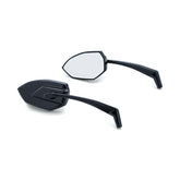 Kuryakyn, Phantom mirror set. Gloss black MIRRORS Kuryakyn