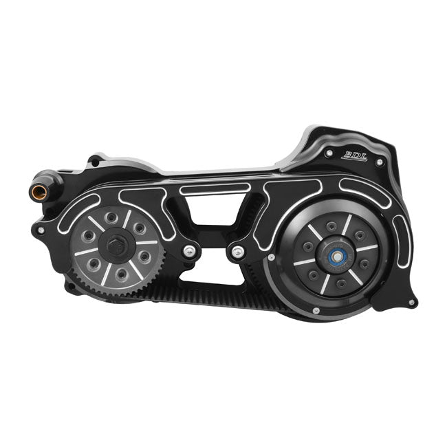 Belt Drives Ltd. Open Belt Drive Kit 2'' With 1 Piece Motor Plate Black Belt Drive Kits Belt Drives Ltd.