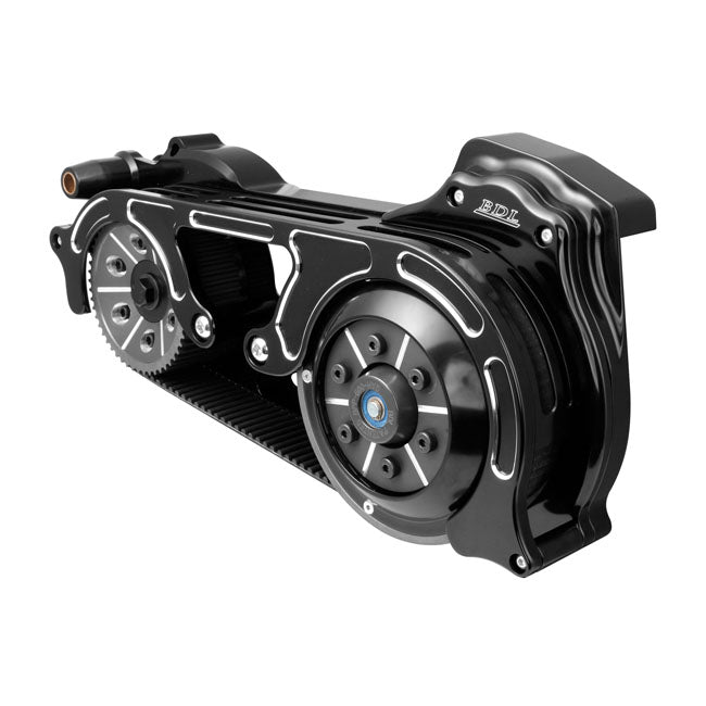 Belt Drives Ltd. Open Belt Drive Kit 2'' With 1 Piece Motor Plate Black Belt Drive Kits Belt Drives Ltd.