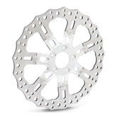 Arlen Ness 14" 7 Valve Wheel Front Brake Rotor, Chrome Brake Rotors Arlen Ness