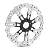 Arlen Ness 14" 7 Valve Wheel Brake Rotor, Black Brake Rotors Arlen Ness