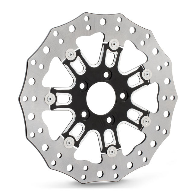 Arlen Ness 11.8" 7 Valve Wheel Brake Rotor, Black Brake Rotors 300 Mm Arlen Ness
